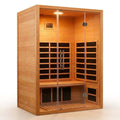 Infrared Sauna Designed for Home Wellness, FAR Heaters, Hemlock Wood Construction, LED Lighting, Digital Control
