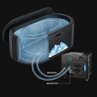 Cold Plunge Tub, 248 Gallon, 1 Horsepower, Heavy-Duty Ice Bath Tub for Athletes with Hot & Cold, Portable Inflatable Plunge Chiller with Water Treatment Kit, Immersion Therapy, Wifi (Black, 1 Set) — How It Works