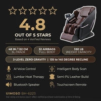 Full Body Massage Chair Zero Gravity 3D Shiatsu Recliner Sl-Track Heat, AI Voice — Results & Stats
